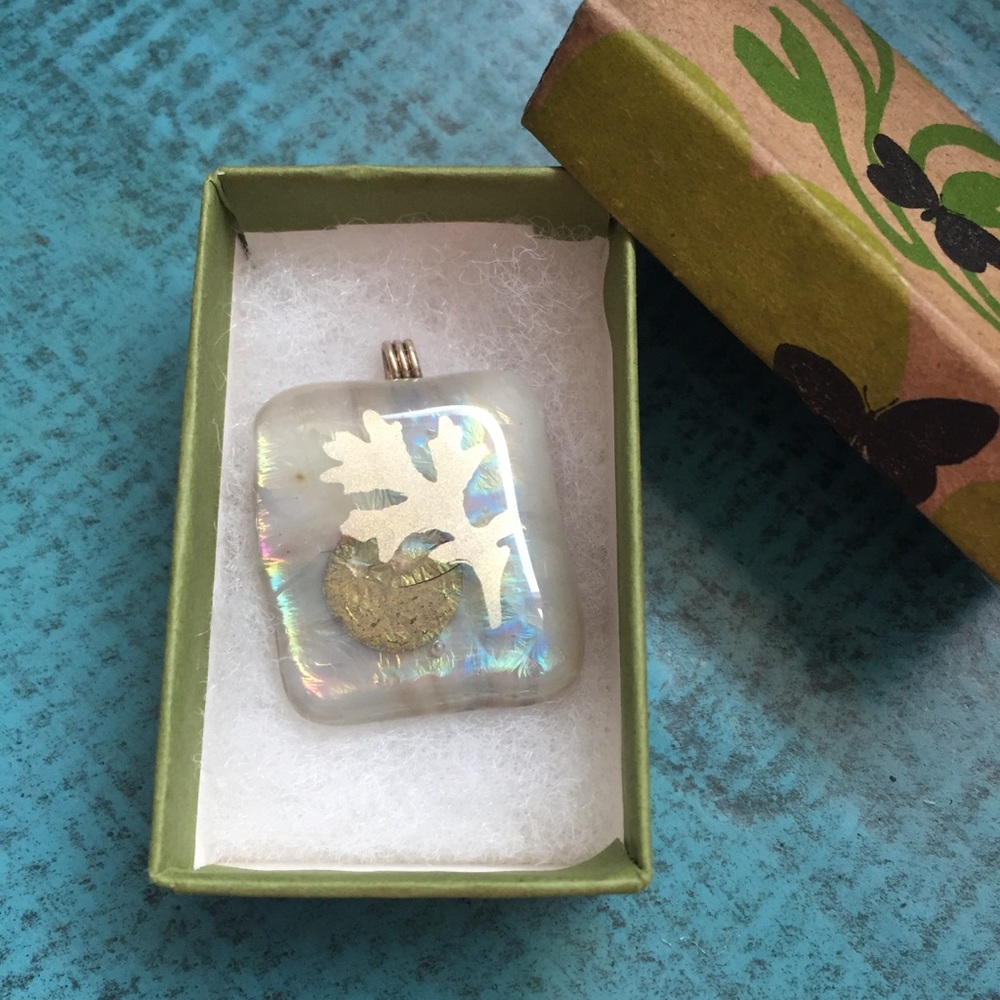 Iridescent Necklace Pendant